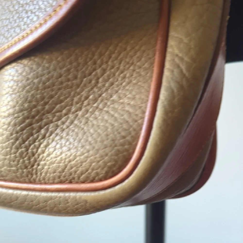 Dooney & Bourke Tan and Brown Crossbody Bag with Flap Closure - Picture 5 of 11